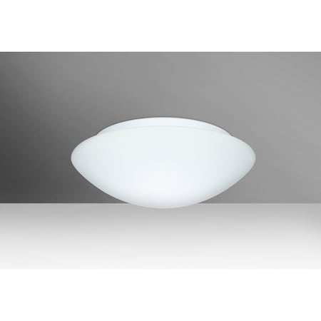 Besa Lighting Nova 13 Ceiling, White, 2x60W Incandescent 977107C